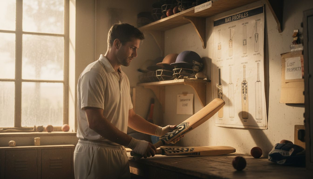 Choose the right cricket bat profile for performance