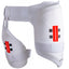 Gray-Nicolls All In One Academy Cricket Thigh Pads - Size: RH - Medium - White