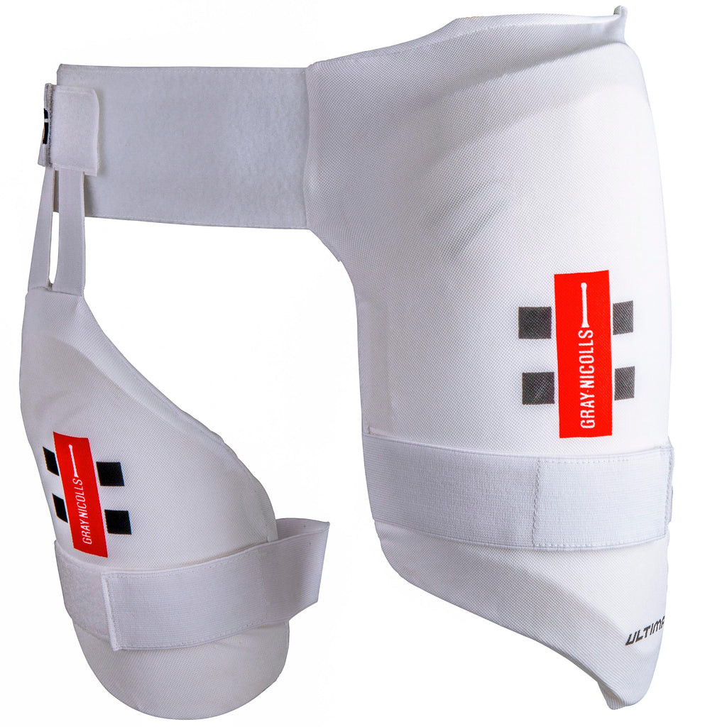 Gray-Nicolls All In One Academy Cricket Thigh Pads - Size: RH - Youth - White