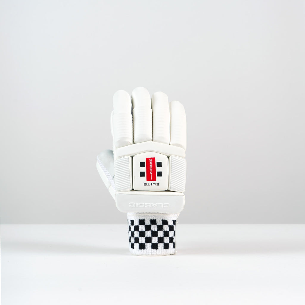 Gray-Nicolls Classic Elite Batting Gloves - Size: RH - Large - White