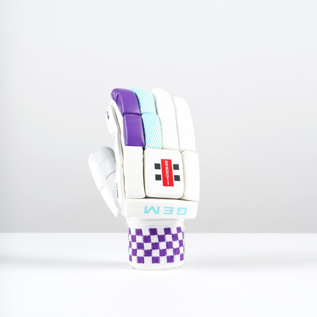 Gray-Nicolls GEM 2.1 400 Batting Gloves - Size: LH - Junior - White