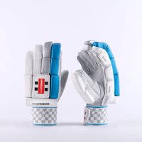 Gray-Nicolls GN400 Batting Gloves - Size: RH - Adult - White/Blue