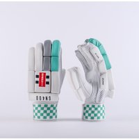 Gray-Nicolls GN400 GEM Batting Gloves - Size: RH - Gem - White/Aqua