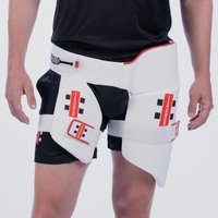Gray-Nicolls All In One 360 Cricket Thigh Pads - Size: LH - Junior - White